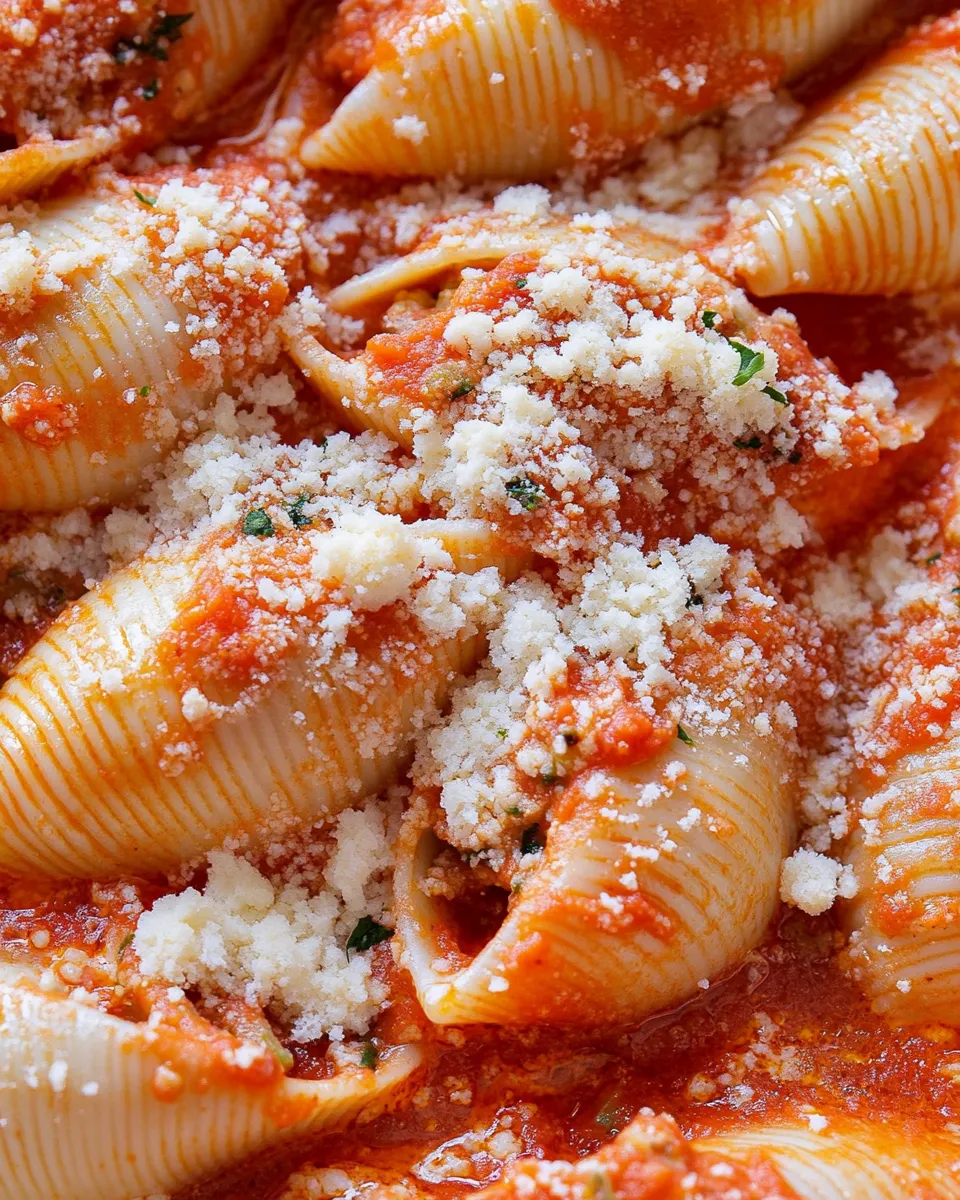 Delicious Vegan Stuffed Shells shot