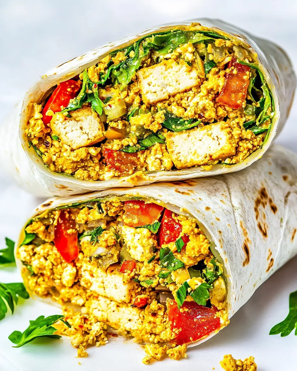 Classic Vegan Tofu Breakfast Burritos dish photo
