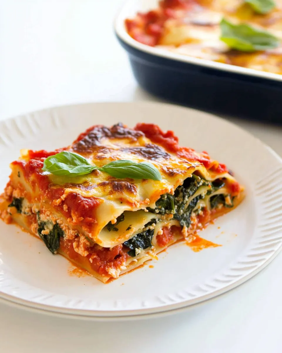 Easy Vegetable Lasagna Recipe shot