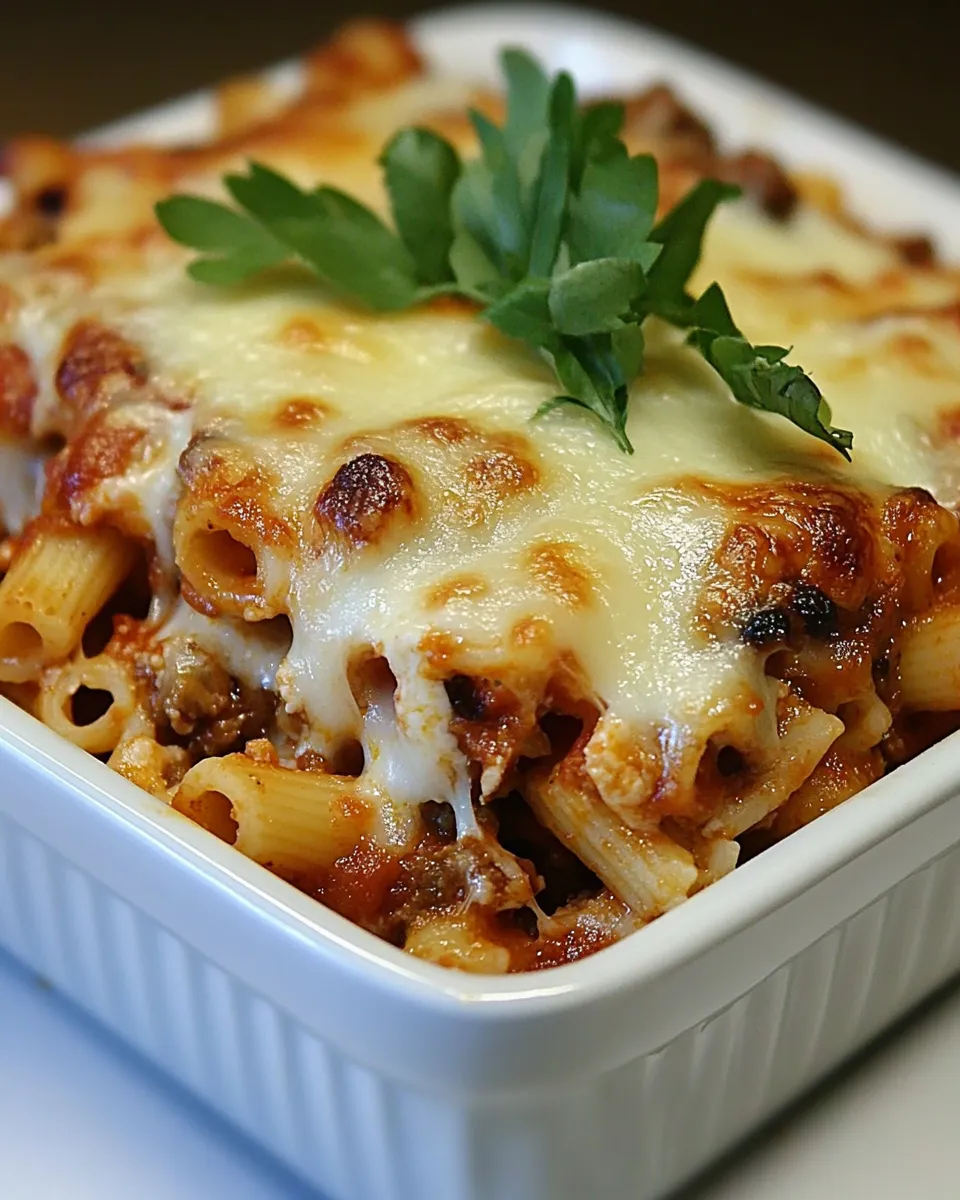 Classic Vegetarian Baked Ziti image