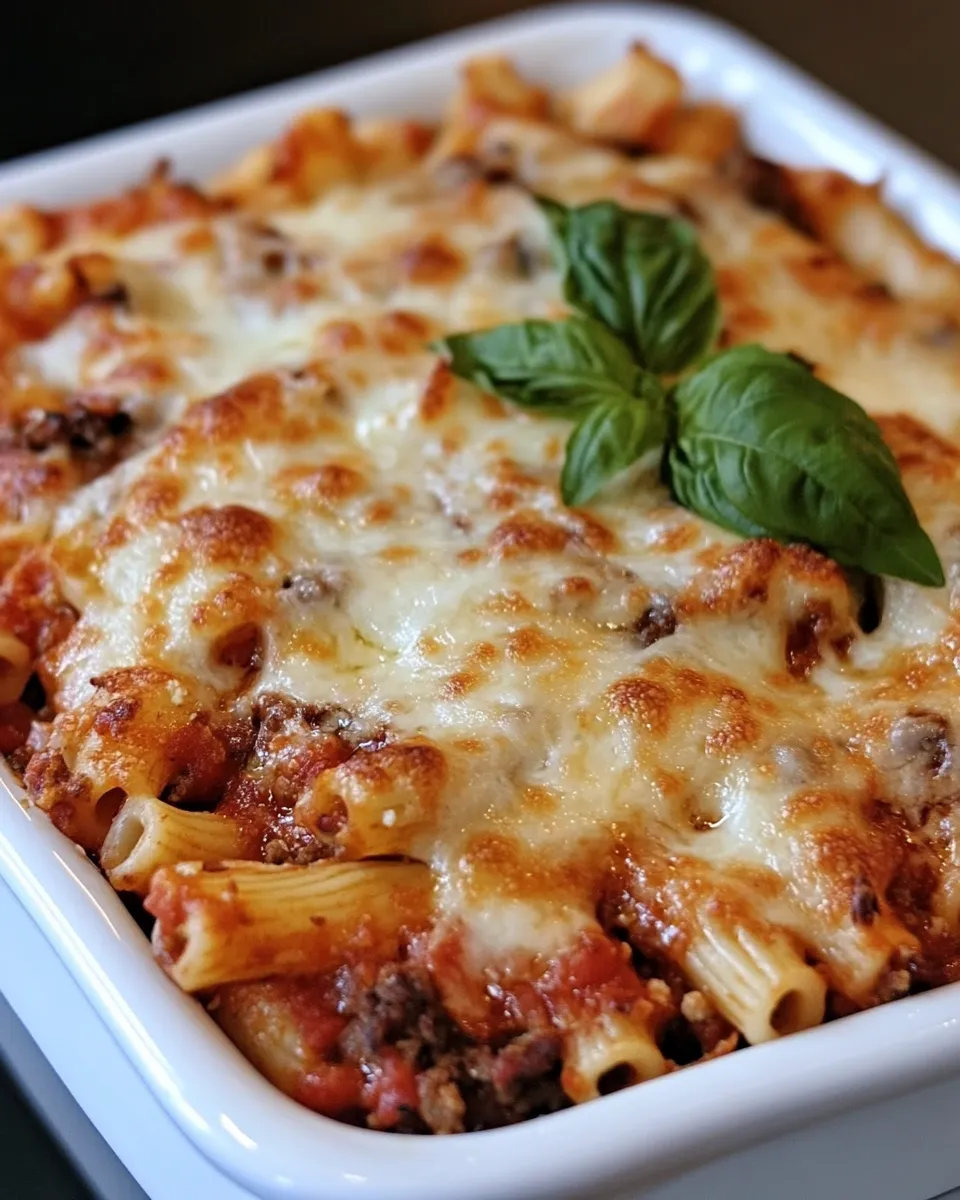 Easy Vegetarian Baked Ziti recipe photo