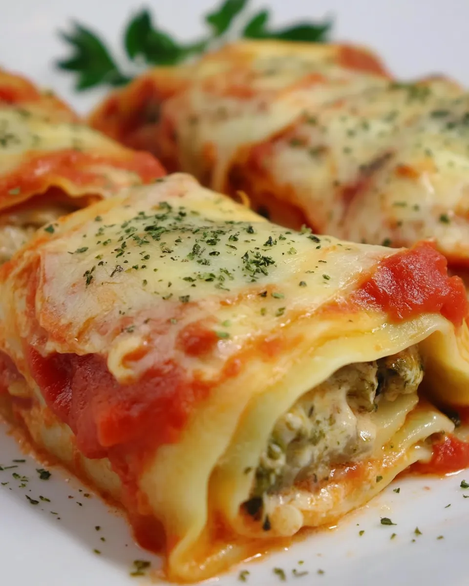 Homemade Veggie Lasagna Rolls photo