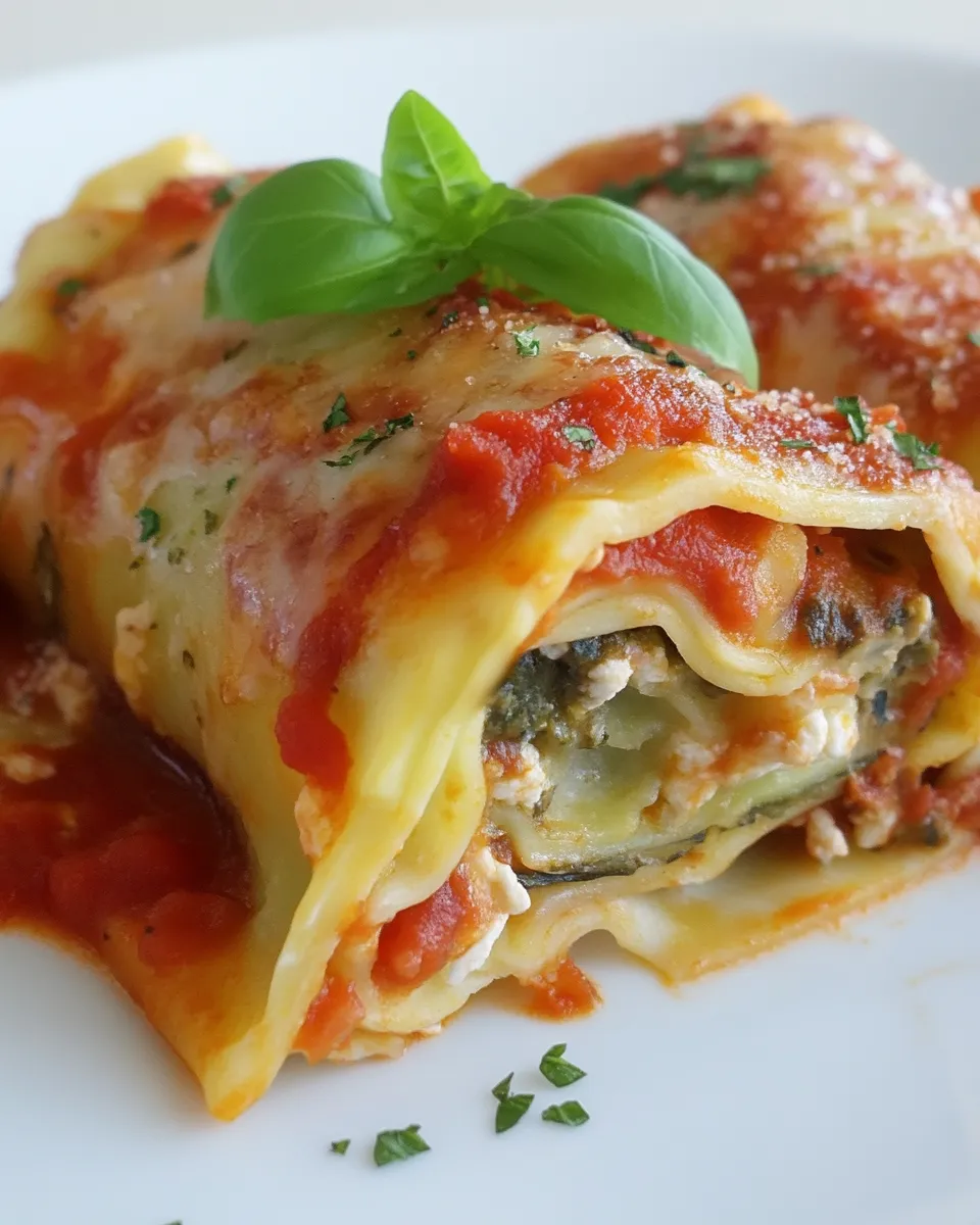 Classic Veggie Lasagna Rolls image