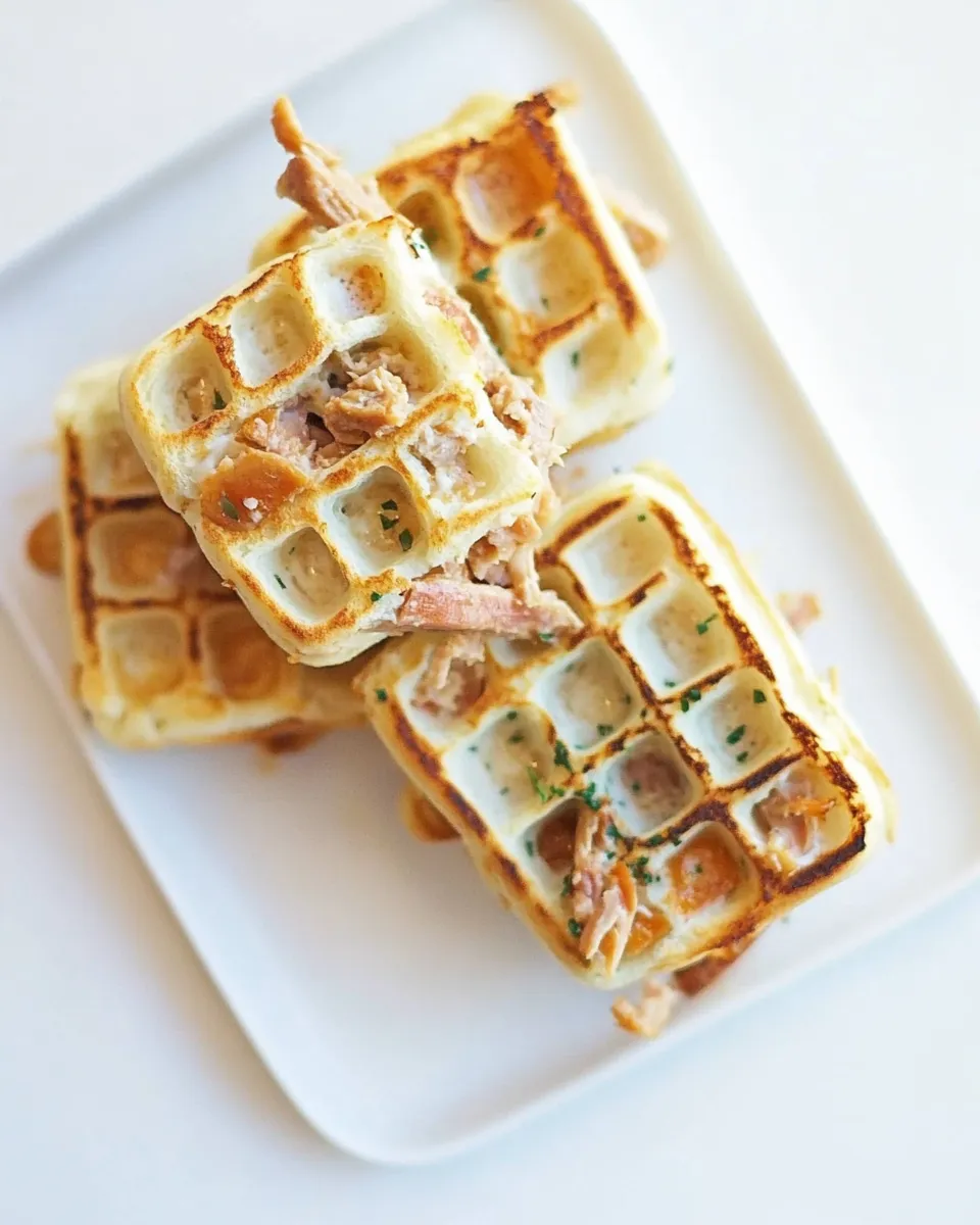 Homemade Waffled Tuna Melt photo