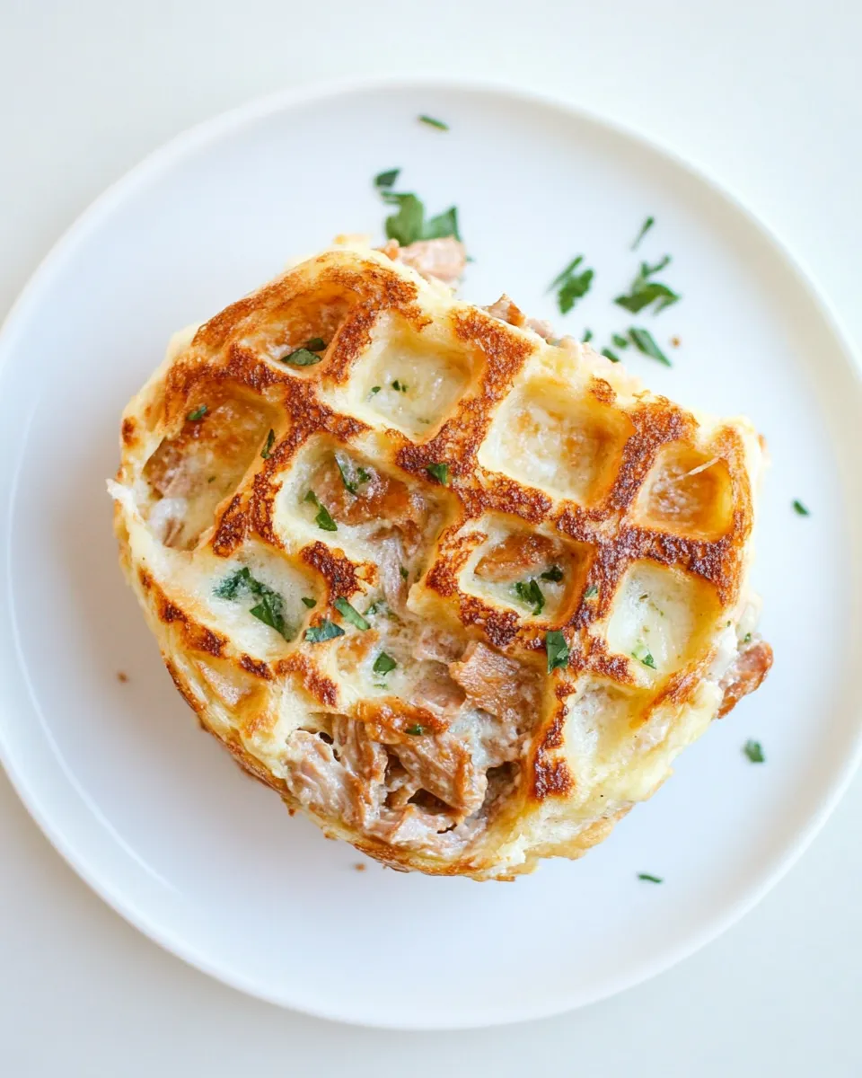 Easy Waffled Tuna Melt dish photo
