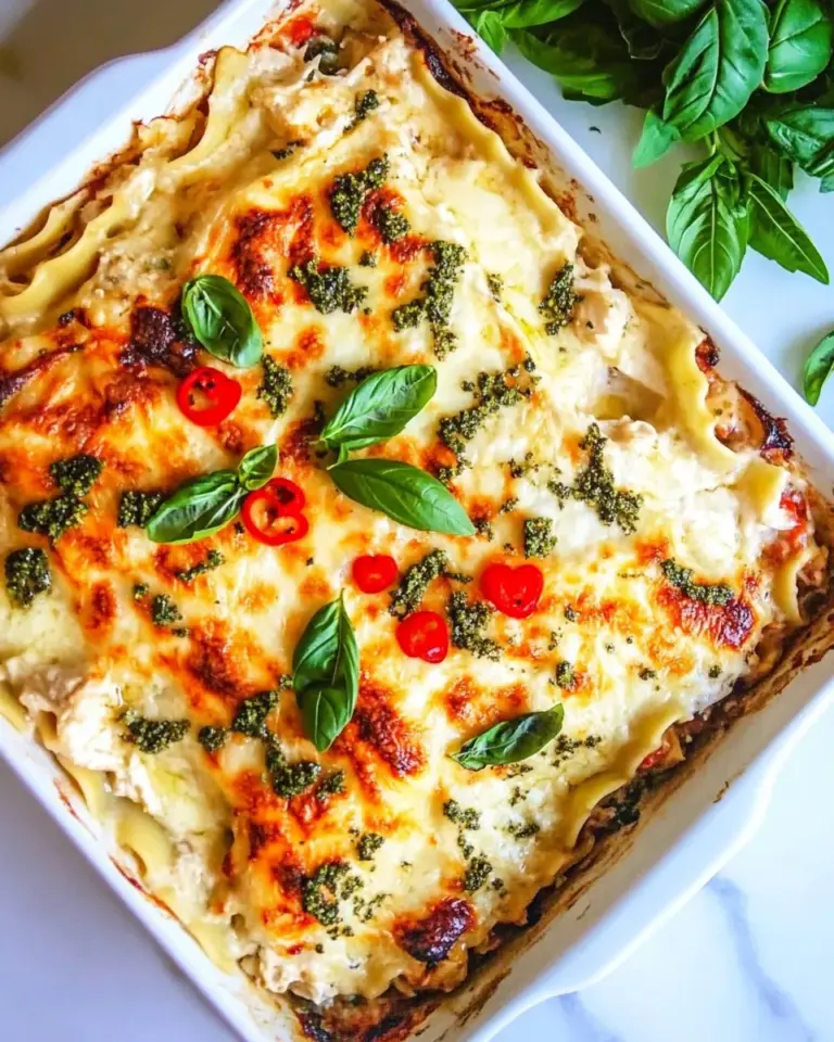 Homemade White Chicken Lasagna (Caprese Chicken Lasagna) photo