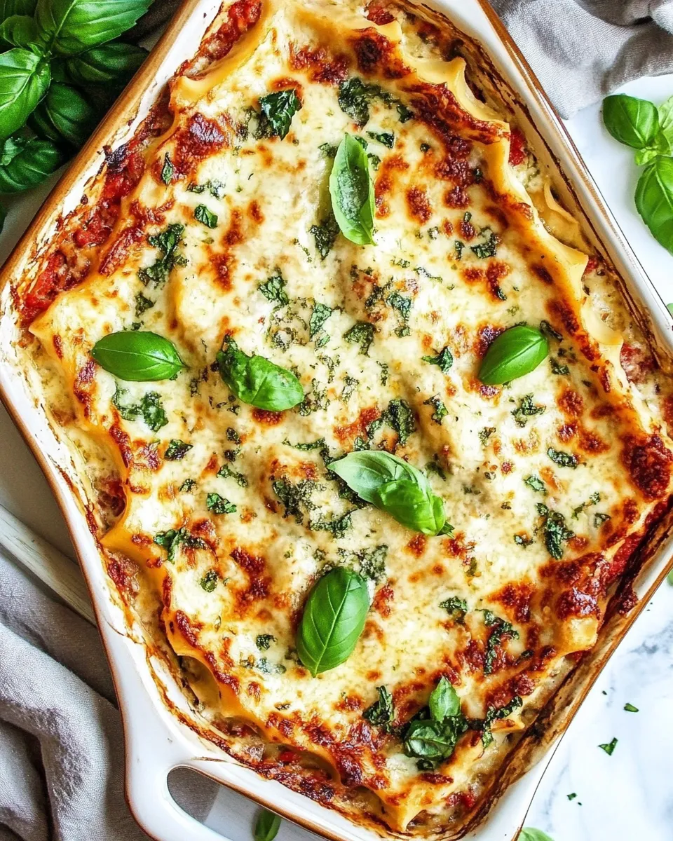 Delicious White Chicken Lasagna (Caprese Chicken Lasagna) image