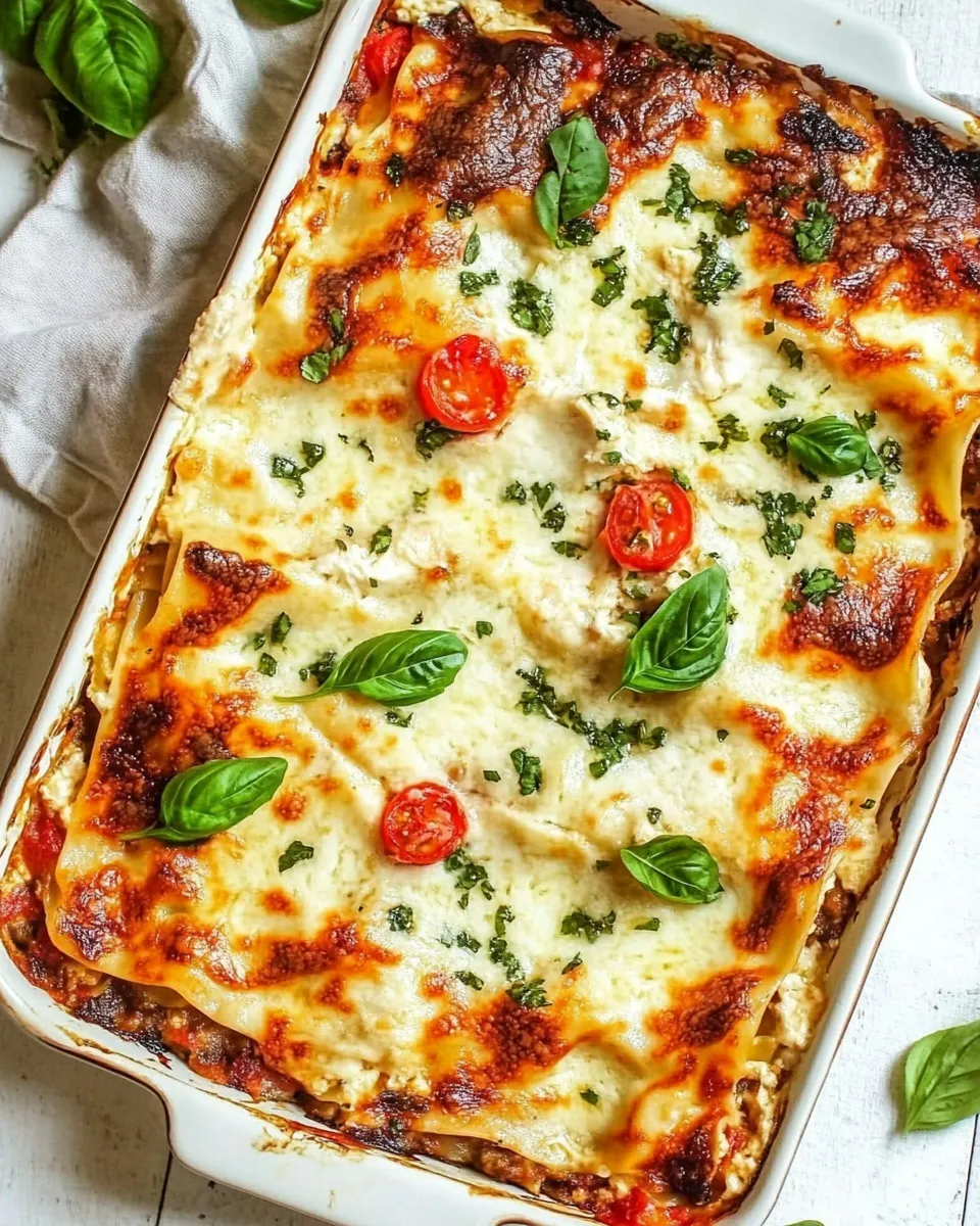 Best White Chicken Lasagna (Caprese Chicken Lasagna) shot