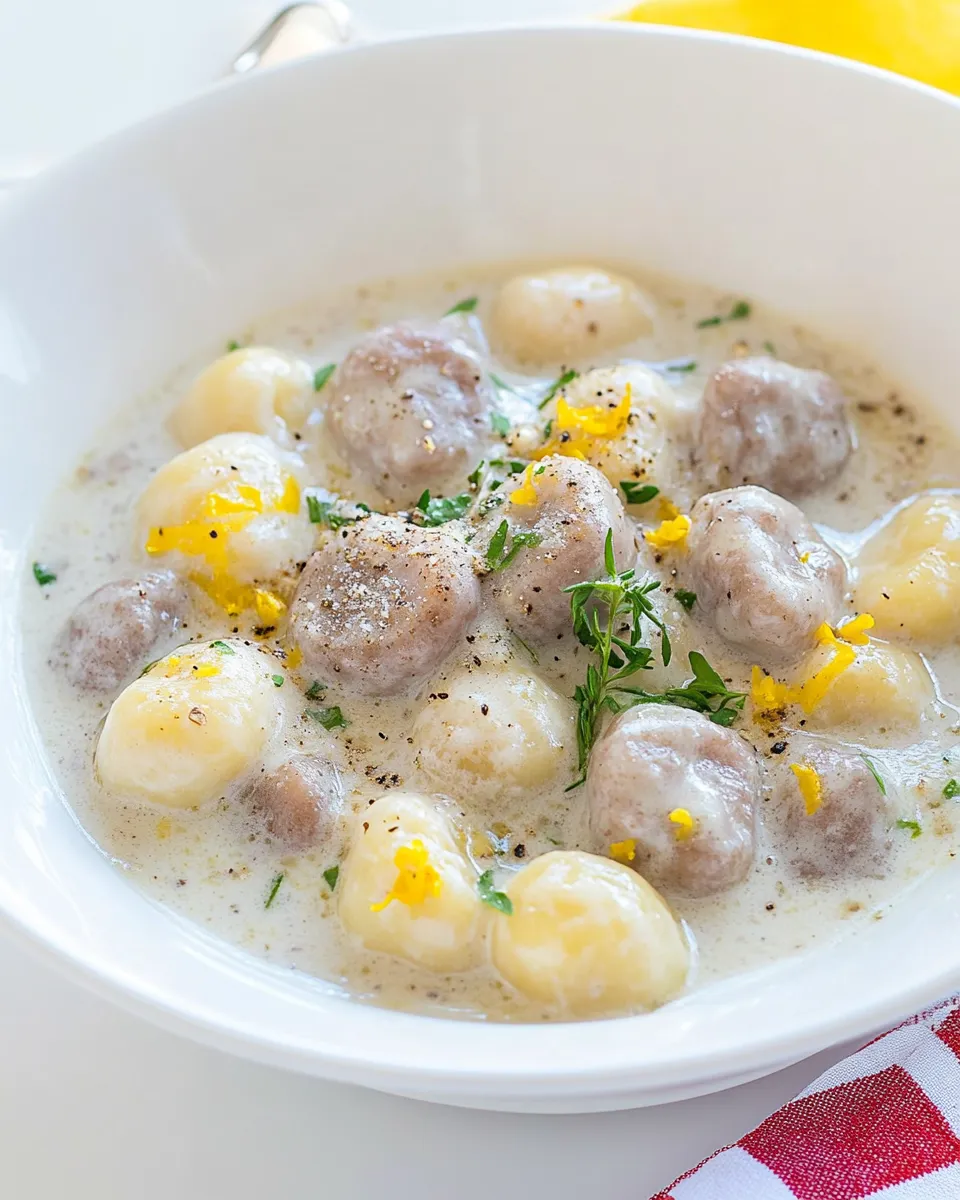 Homemade Whole Wheat Gnocchi in Cream Sauce photo