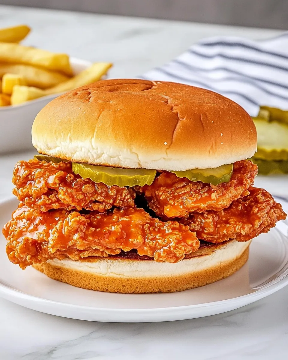 Homemade Wingstop Buffalo Chicken Sandwich Easy Copycat Recipe photo