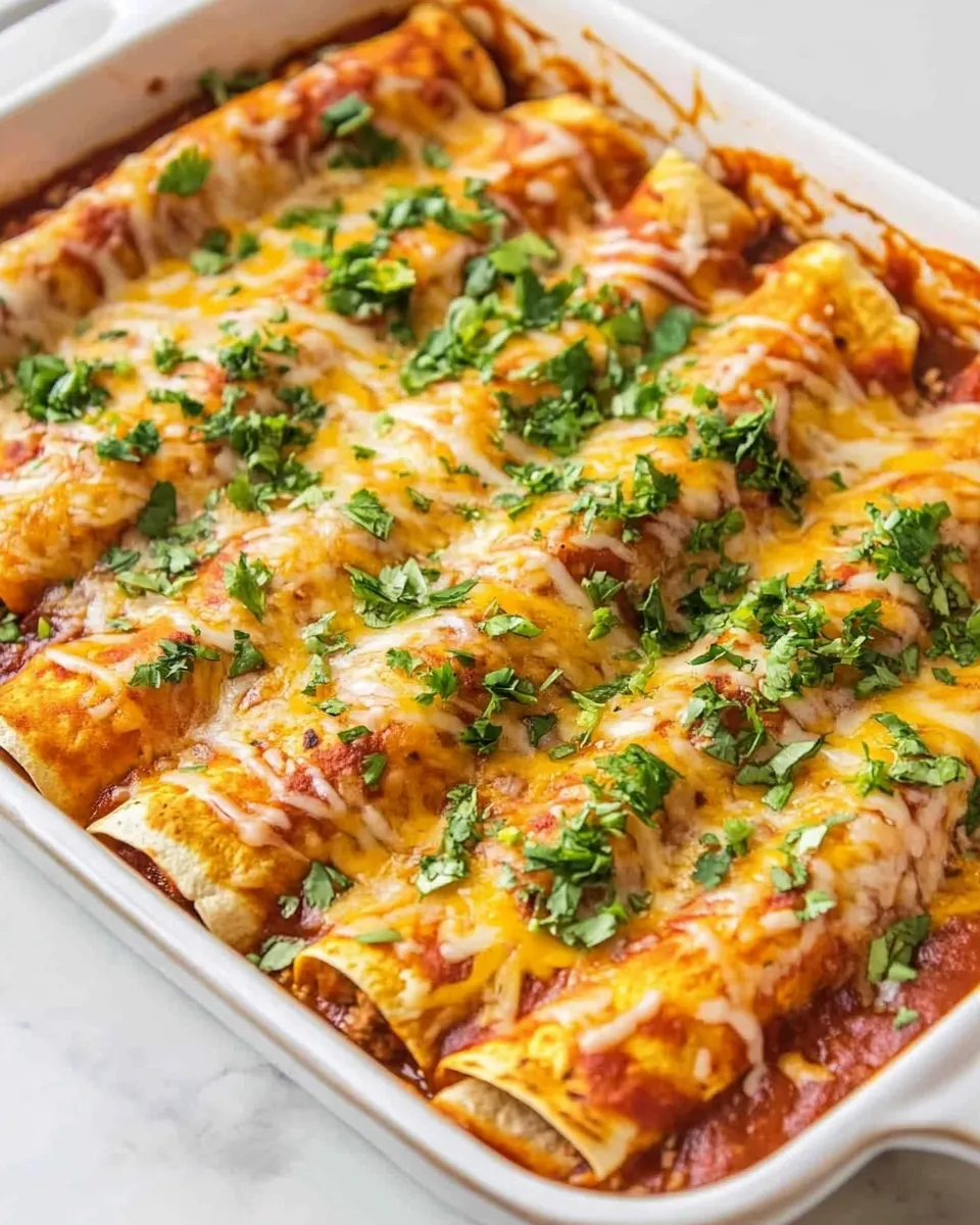 Homemade Zucchini Beef Enchiladas recipe photo