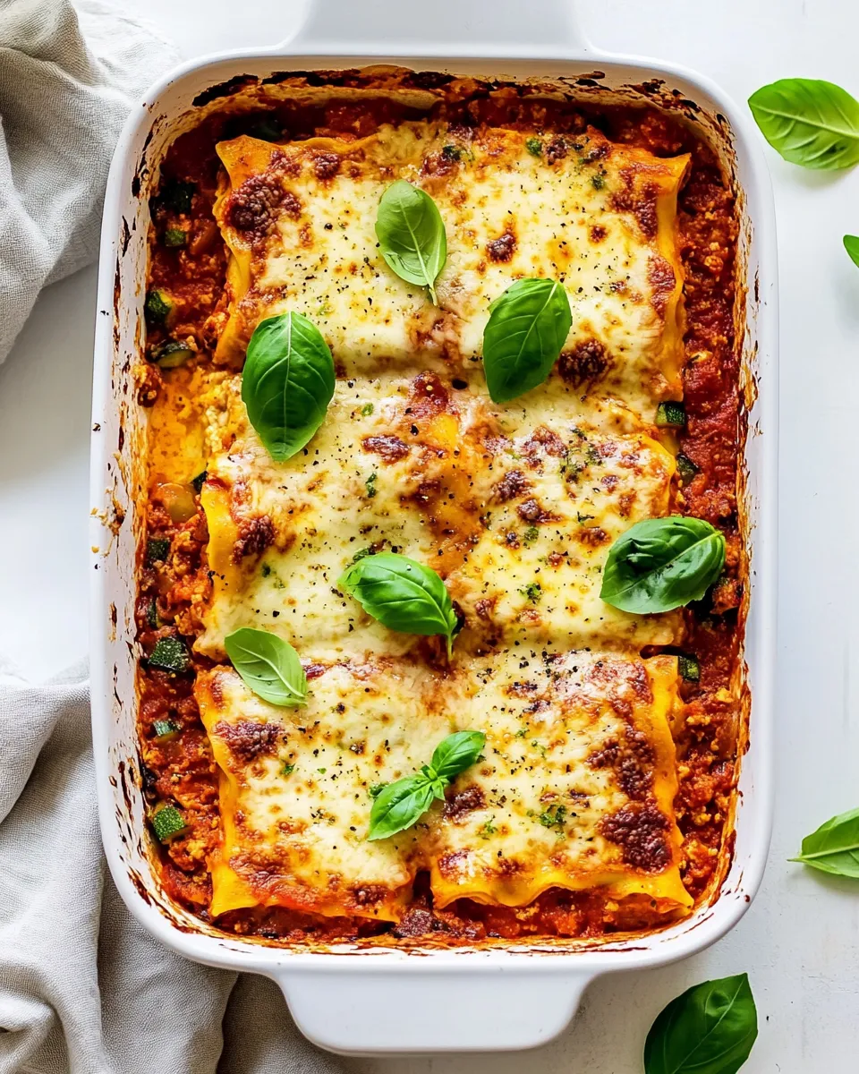 Delicious Zucchini Lasagna shot