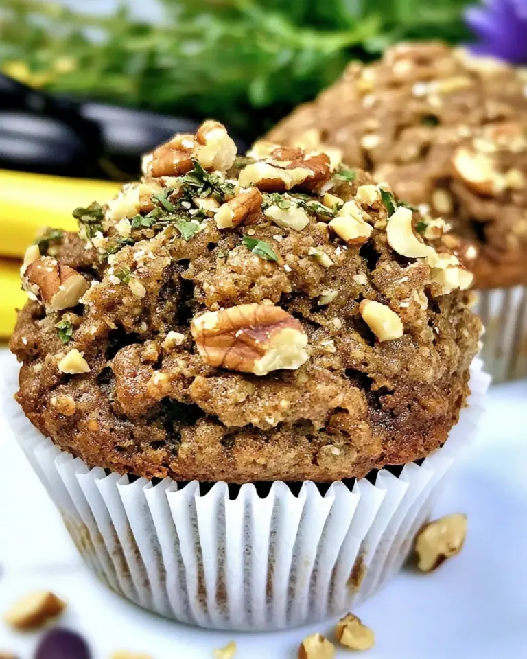 Homemade Zucchini Protein Muffins with Chopped Walnuts photo