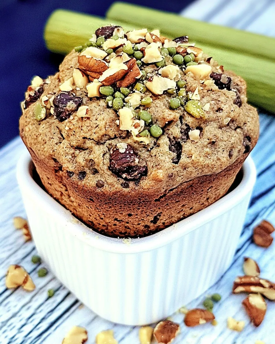 Easy Zucchini Protein Muffins with Chopped Walnuts recipe image