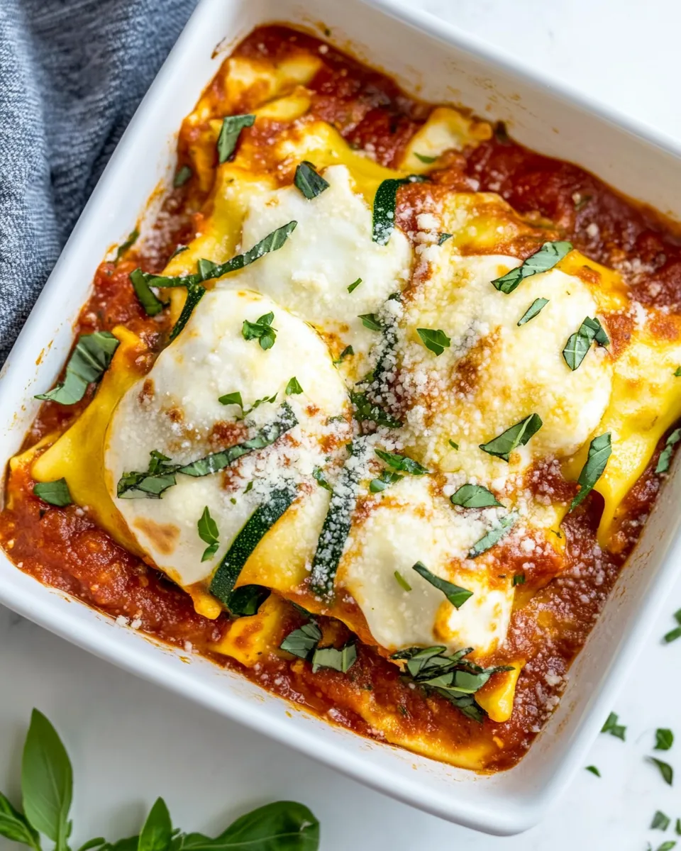 Delicious Zucchini Ravioli shot