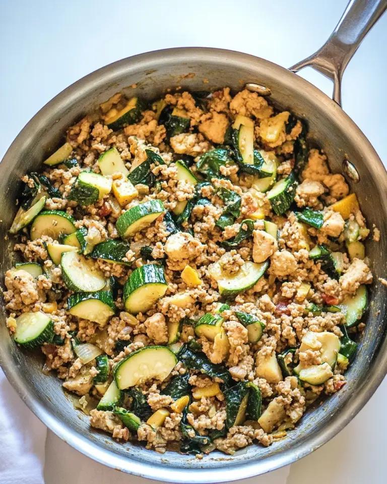 Homemade Zucchini and Ground Turkey Skillet photo