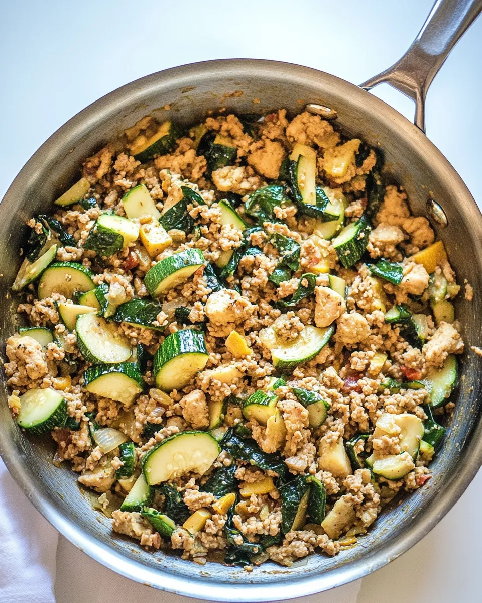 Homemade Zucchini and Ground Turkey Skillet photo