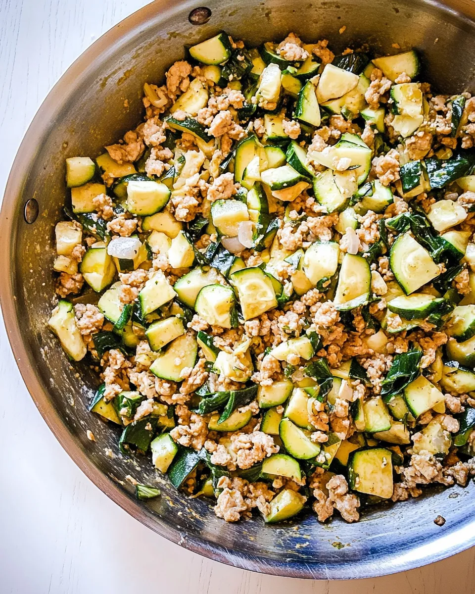 Delicious Zucchini and Ground Turkey Skillet dish photo